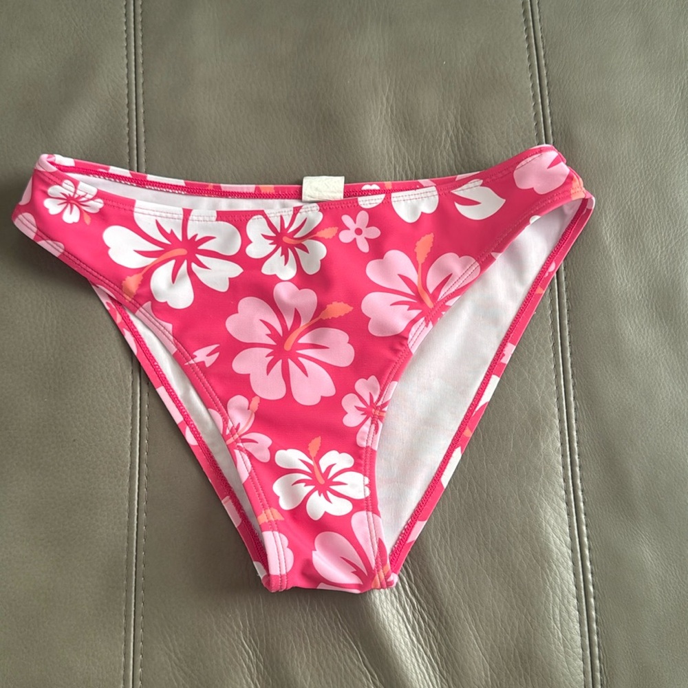 Floral print bikini bottom